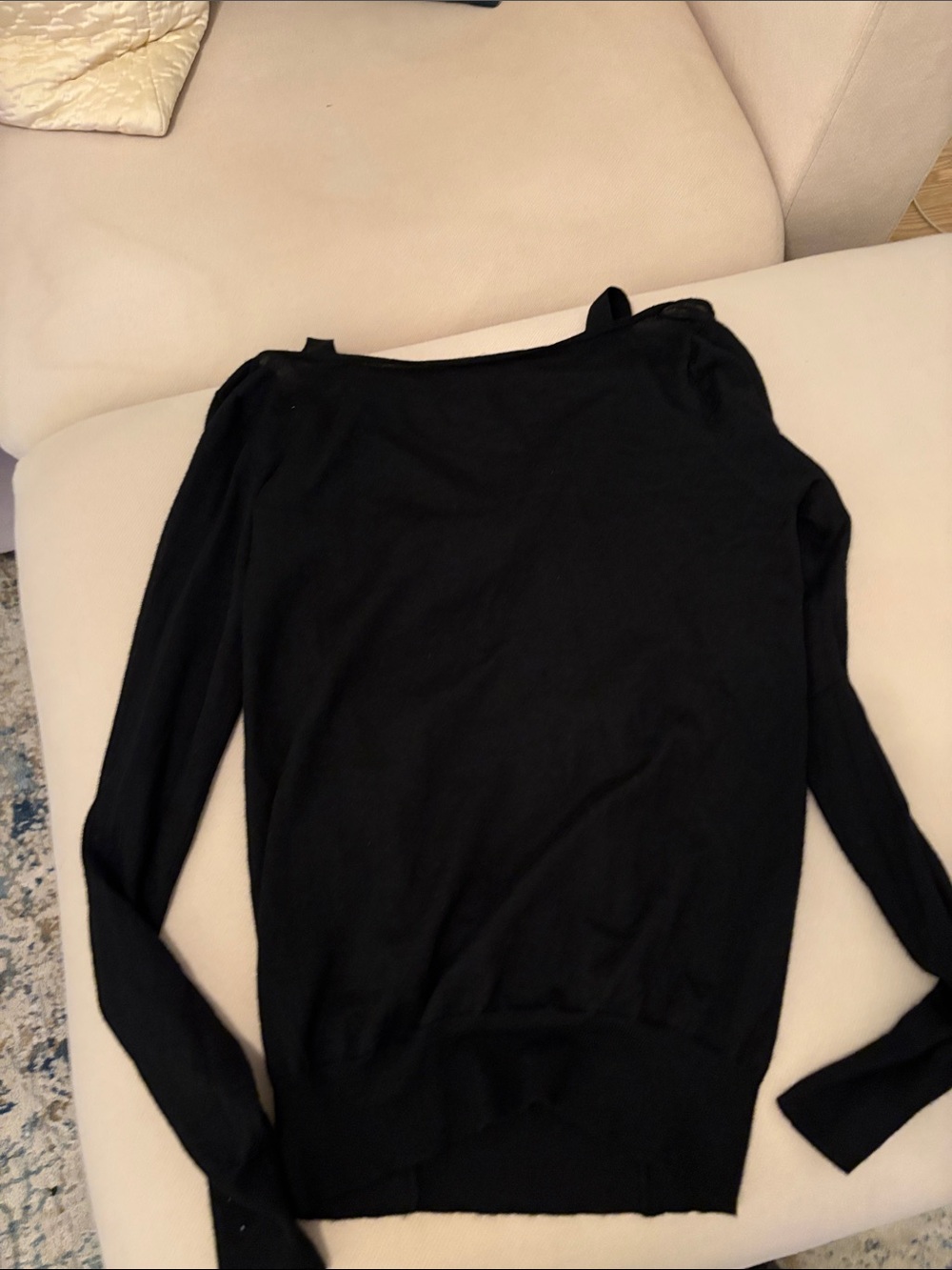 Black Women's Lightweight Boatneck Sweater